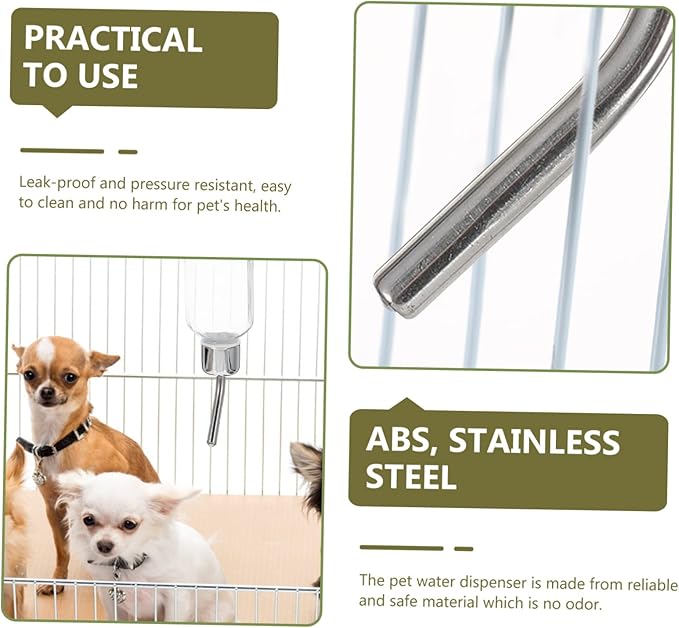 HANABASS Roller Ball Pet Water Bottle Automatic Dog Waterer Leak-Resistant Easy Pet Water Dispenser