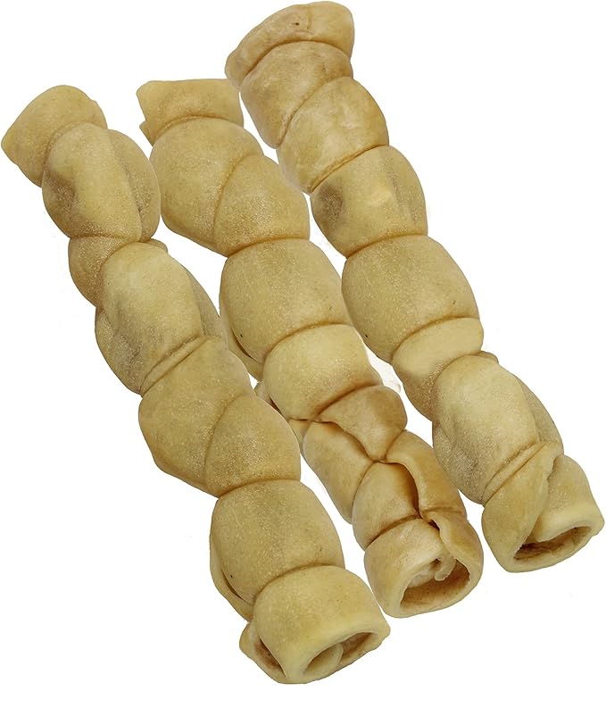 Wild Eats 9" Water Buffalo Treats No-Hide Cheek Roll - 3 Pack Long Lasting Dog Chews, Rawhide Free, Substitute for Pig Ears, for Aggressive Chewers & Large Dogs, Low Fat, High Protein