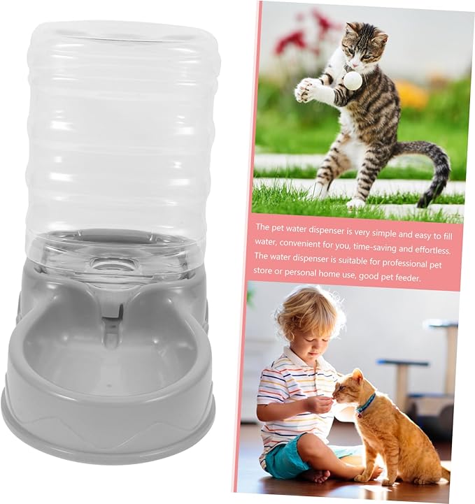 Automatic Dog Feeder Water Dispenser Gravity Pet Drinking Bowl Shatter Resistant Dog Feeder Bowl Easy to Fill Practical Pet Accessory