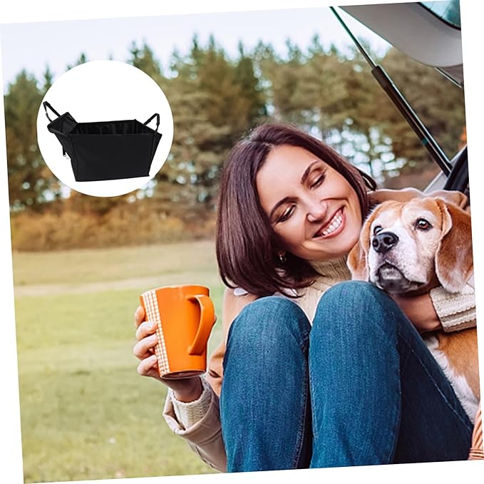 SUPVOX PET Seat Cover for Cars Waterproof PET Basket Storage Pockets Breathable and Washable Dog Car Seat for Travel Suitable for Cats and Dogs