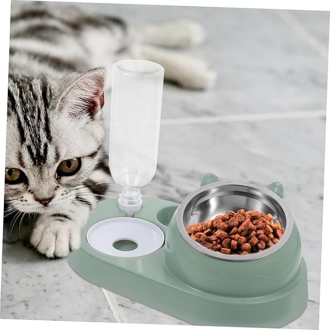 SUPVOX Pet Water Dispenser Automatic Dog Food Storage Bowl Feeder Pet Feeder for Cat