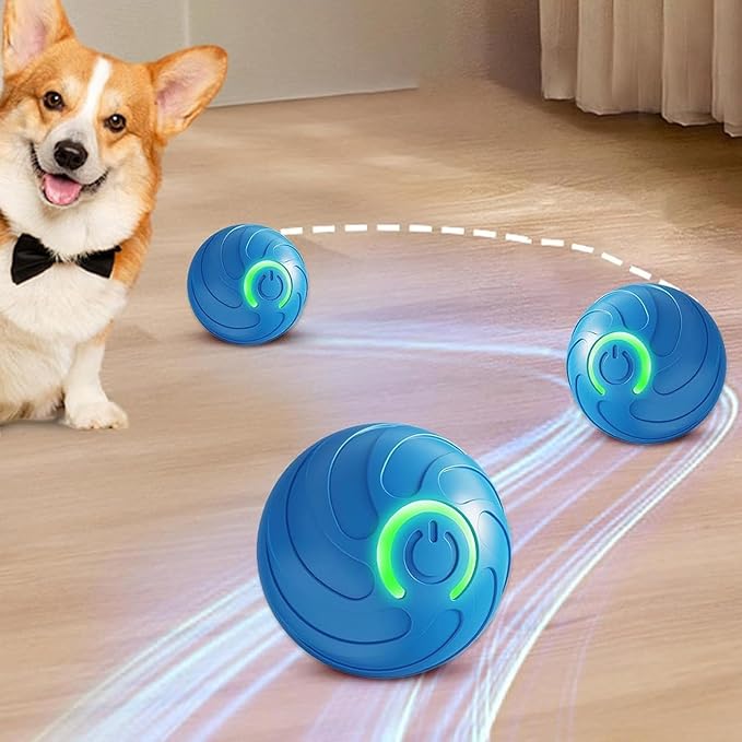 Valentines Day Gifts Smart Jumping Ball Toy for Cats, Dura-Spin Electric Cat Ball, Interactive Cat Toys for Indoor Cats