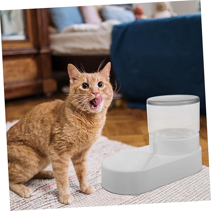 Automatic Dog Water Dispenser Auto Fill Pet Feeder Bowl for Cats and Dogs Elegant Design with Texture Convenient and Practical Pet Accessory Mess Water Feeding