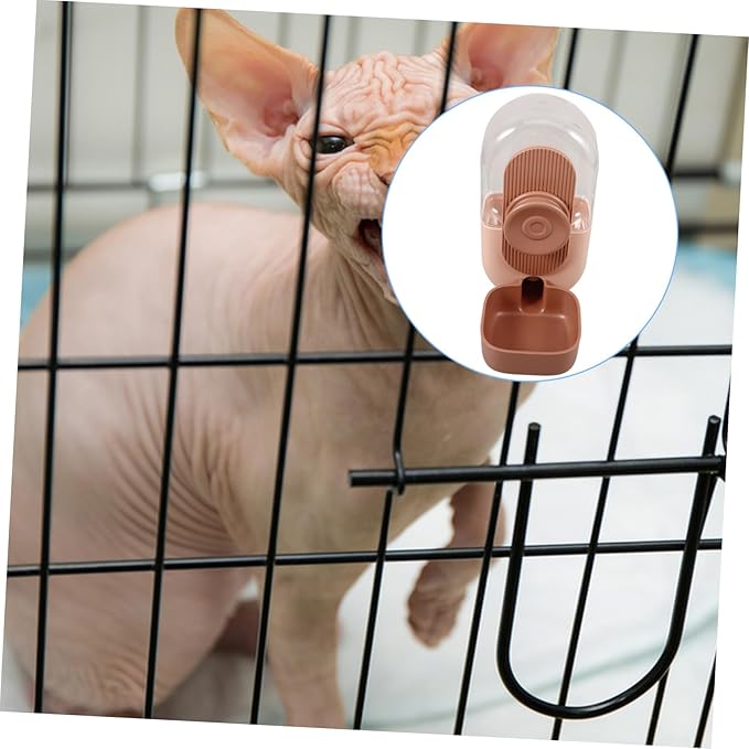 Pet Water Dispenser for Cats and Dogs Hanging Automatic Water Bottle for Cages Convenient Feeder Dispenser to Prevent Spills for Indoor and Outdoor Use