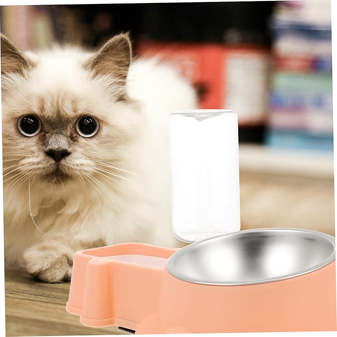 BESPORTBLE Multifunctional Dog Food Dispenser Water Container Automatic Pet Feeder for Home Use Easy to Fill Break Resistant and Cats