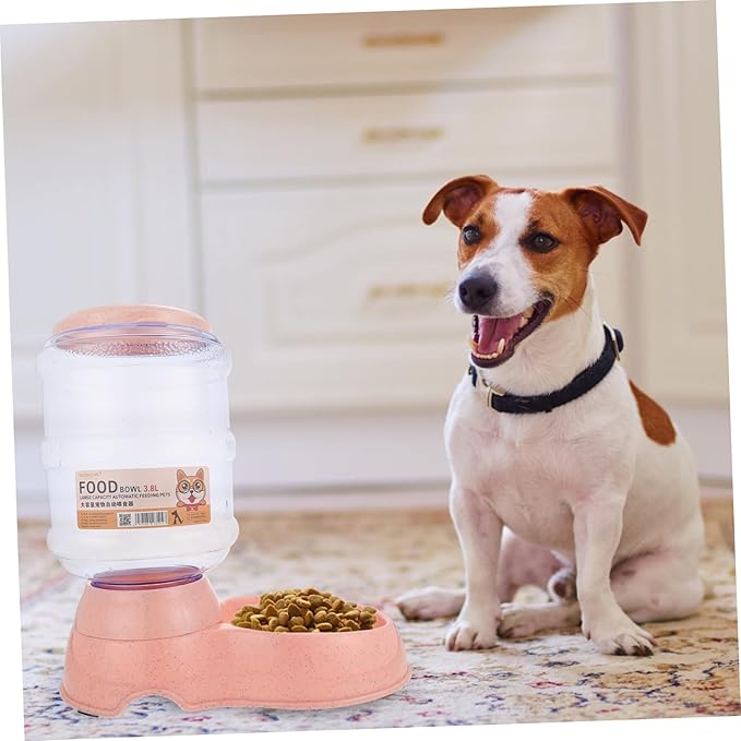 Beaupretty Automatic Pet Food Dispenser Capacity Indoor Feeder for Cats and Dogs Convenient Food Storage Bowl Smooth Surface Design for Safe Feeding Home Pet Supply