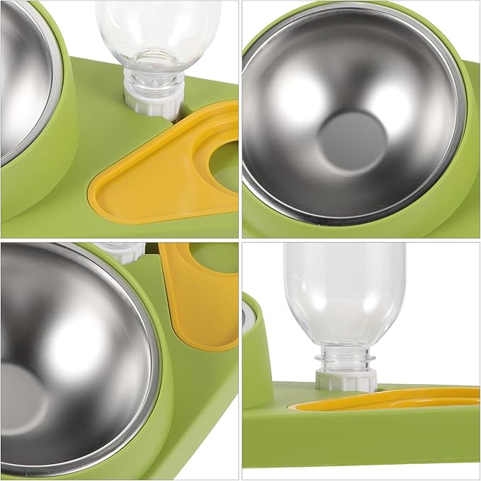 Automatic Pet Feeder with Water Bowl Dog Cat Food Dispenser Lightweight Compact Design Easy to Use for Home Pet Care