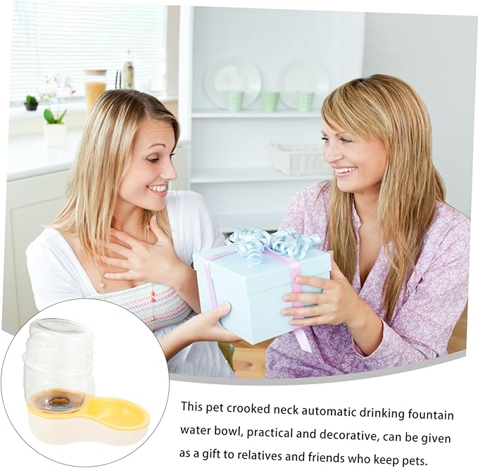 GALPADA 1pc Automatic Pet Water Feeder for Dogs and Cats Drinking Bowl Smooth for Pets Water Dispenser for Convenient Feeding