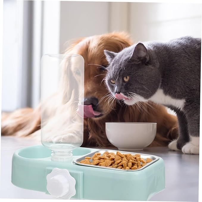 Automatic Water Dispenser PET Bowl Detachable Hanging Cat Feeder and Dog Bowl Fall Design Suitable for Cats and Dogs
