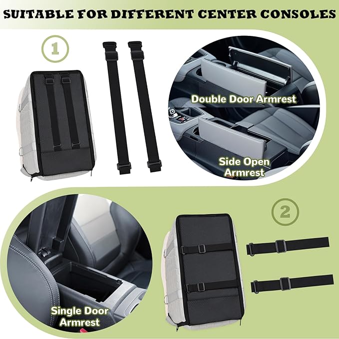 Center Console Dog Car Seat, Detachable Washable Dog Booster Seat, Adjustable Safety Belts and Built-in Leash Pet Carseat, Portable Puppy Travel Carrier with Cushion for Small Dogs Cats(Gray)