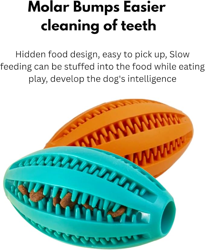 Indestructible Dog Toy Ball (Pack of 2) – Natural Rubber Tough Chew Toys for Aggressive Chewers – Durable Tug & Fetch Rubber Dog Toys – Safe, Dog-Friendly Interactive Dog Toys