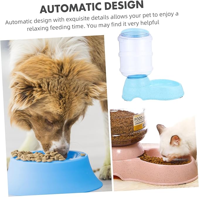 Didiseaon Pet Feeder Automatic Food Storage Bowl for Cats and Dogs Stylish Design for Home Use Effortless Feeding for Busy Pet Owners