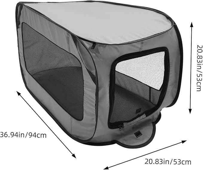 Happyyami Portable Dog Bed Non Slip Car Seat Cushion for Travel Multifunctional Design Lightweight and Easy to Store for Cars and Outdoor Use Grey