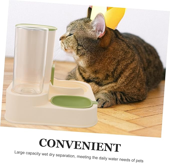 Automatic Pet Water Feeder with Dry and Wet Separation Capacity Dog and Cat Water Dispenser Healthy Design Easy to Use and Detachable for Multiple Pets