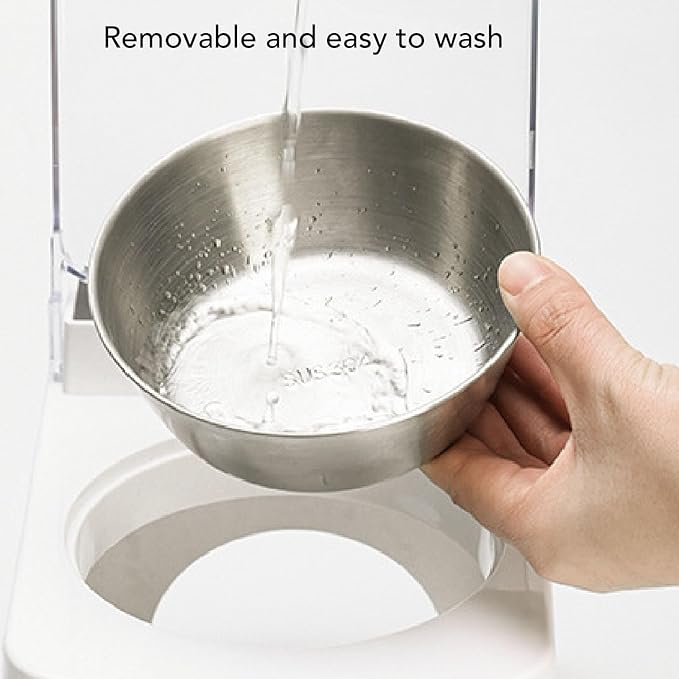Automatic Intelligent Cat Dog Feeder Bowl, Raised Design High Strength Cat Automatic Sensing Feeder Enhanced Health for Home (Type 1)