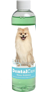 Healthy Breeds Dog Dental Care Water Additive for Pomeranian - Helps Freshen Breath, Reduce Plaque & Control Tartar - Mint Flavor - 8 oz