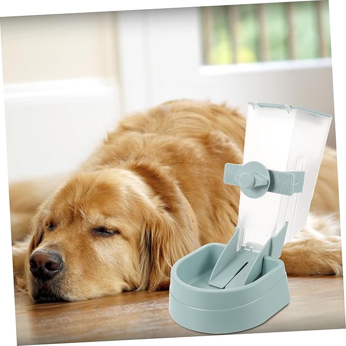 2L Automatic Dog Feeder Hanging Design Blue PET Food Dispenser for Puppies Easy to Use PET Supplies