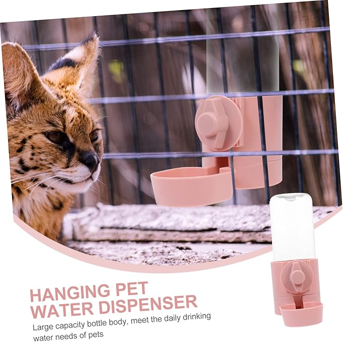 Hemoton Hanging Drinking Fountain Automatic Pet Waterer Dog Water Dispenser Cat Water Container Splash Pp Material Pet Supply Puppy Essentials