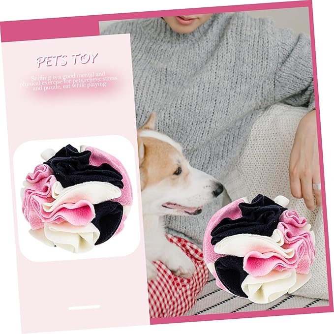 VICASKY Pet Sniffing Ball Interactive Dog Foraging for Mental Stimulation Encourages Natural Foraging Skills Reduces Boredom Leak Food Colors
