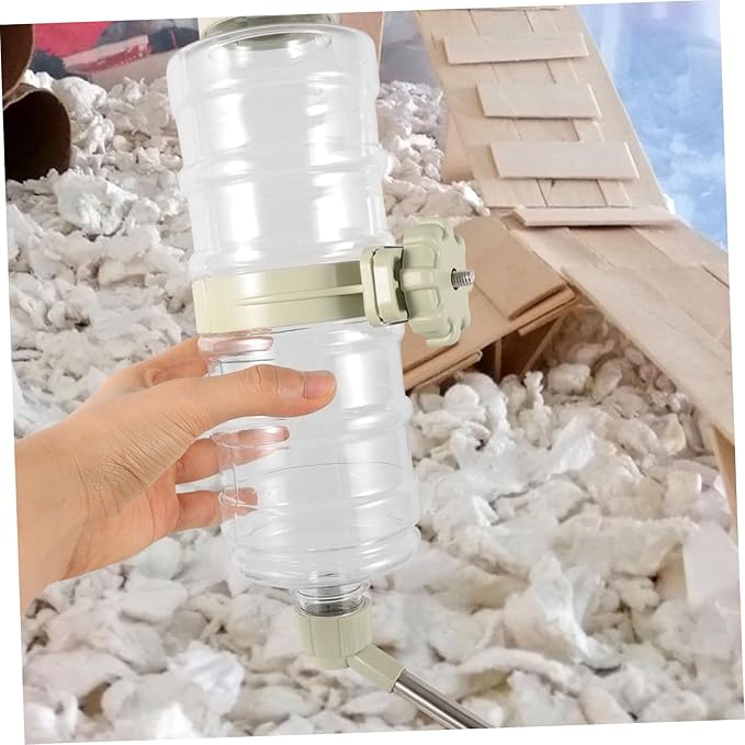 GANAZONO Automatic Pet Water Dispenser Leak Water Feeder for Dogs Cats Rabbits and Small Animals Hanging Water Bottle for Crates Easy to Install and