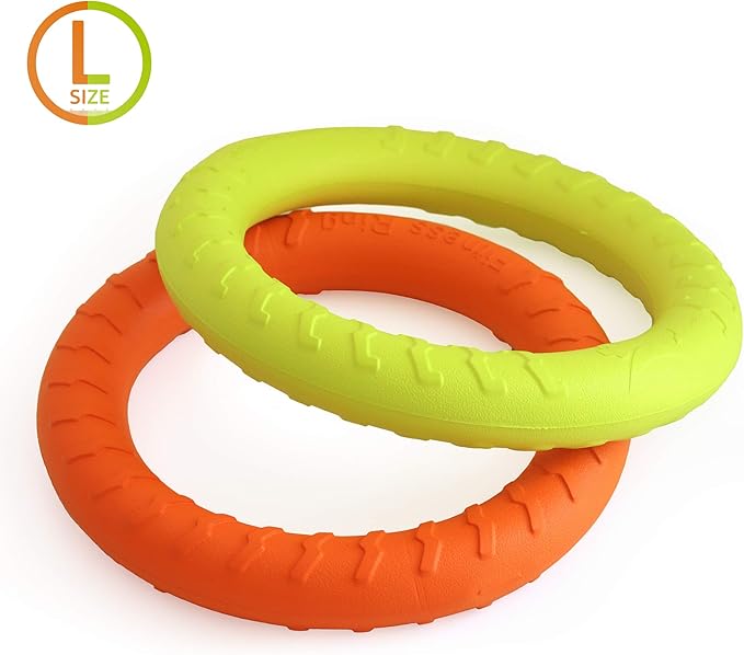 PetSpy Dog Ring Toy – Ring Puller for Outdoor Play, Floating Training & Fetch Toy for Throwing, Catching & Chewers – Durable EVA Flying Disc for Small, Medium & Large Dogs