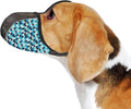 Dog Muzzle Medium Sized Dogs Anti Bite Bark Soft Air Mesh Muzzles Reflective Ajustable Full Coverage Dog Mouth Guard Cover for Grooming Scavenging Blue M