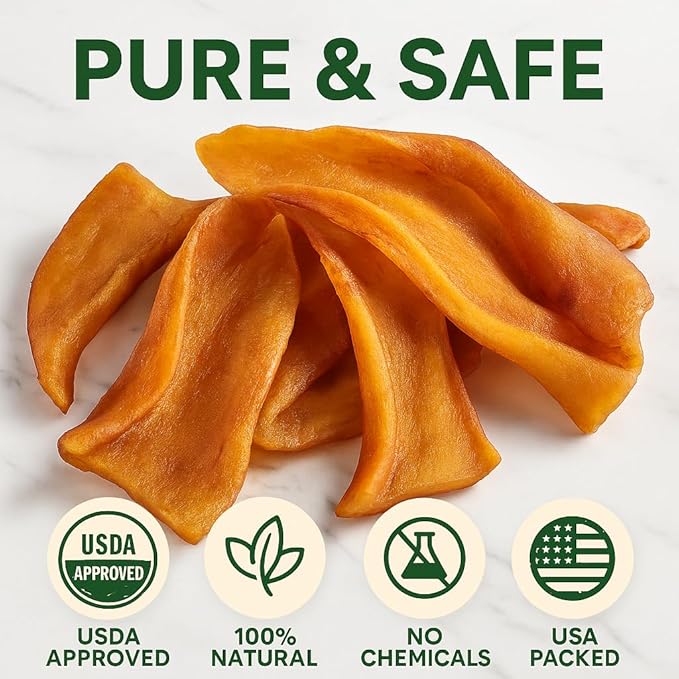 K9warehouse Pig Ears Strips - 32oz USA Packed - Natural Bulk Pig Ear Slivers - Treats Made of 100% Pure Pork - Alternative to Rawhide Chews - Thick Cut Pigs Ear Dog Treats for Small to Large Dogs