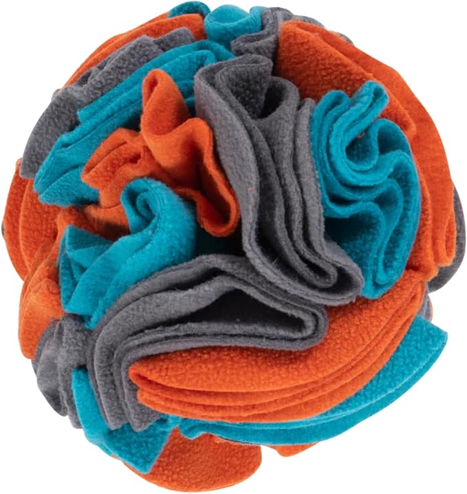 Messy Mutts Round Forage Ball | 6” x 6” Snuffle Ball Puzzle for Dogs | Stimulating Sniffing Interactive Puzzle for Dogs