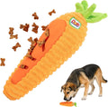 Dole for Pets® Dog Puzzle Toy with Squeaker, Carrot Snuffle Dog Treat Toy for Small and Medium Dogs, Dog Enrichment Toys