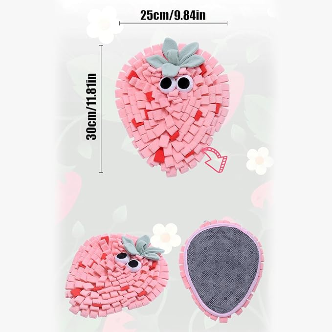 Pet Sniffing Mat - Interactive Foraging Toy, Puppy Slow Eating with Enrichment Pad, Dog Training with Nose Work Activity, Medium Large Breed with Indoor Play Use, Foraging Mat for Home Garden