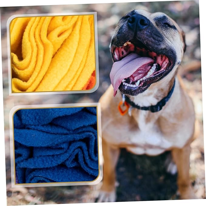 Dog Snuffle Mat Interactive PET Sniffing Pad Colorful Roll Design Slow Feed Dog Training Toy for Cognitive Enrichment and Chewing