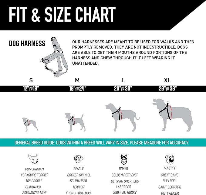Wolfgang Heavy Duty Adjustable Dog Harness, Pull-Tested for Walking & Training, WildWolf Print, X-Large
