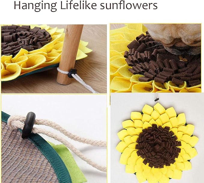 Snuffle Mat for Dogs Feeding Mat Flower Encourages Natural Foraging Skills Dog Toys Dog Treat