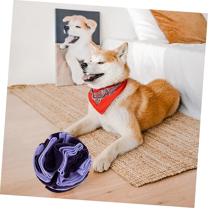 Pet Dog Sniff Training Toy Soft Snuffle Ball Dog Interactive Toy Slow Feeder