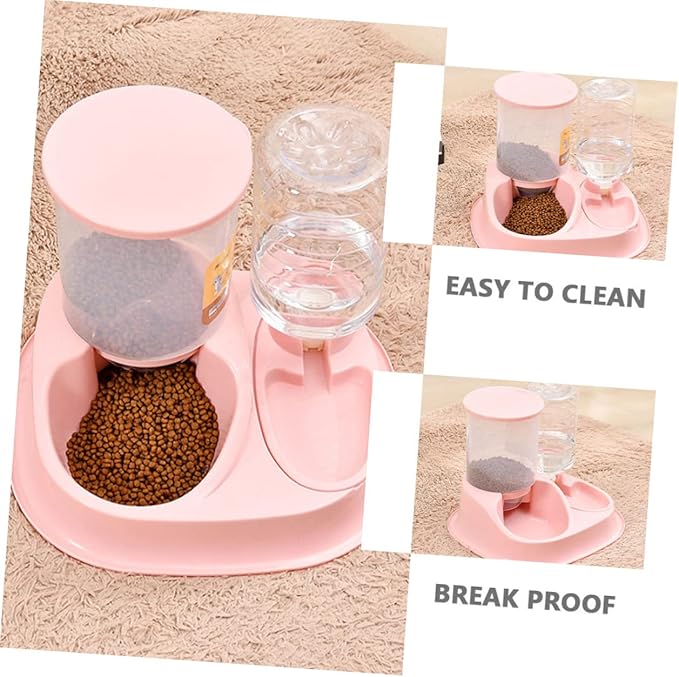 BESPORTBLE Automatic Cat Dog Feeder Large Capacity Food Water Dispenser Easy Clean Portable Pet Care
