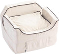 Snoozer Luxury Lookout Pet Car Seat, Medium Luxury II, Buckskin with Java