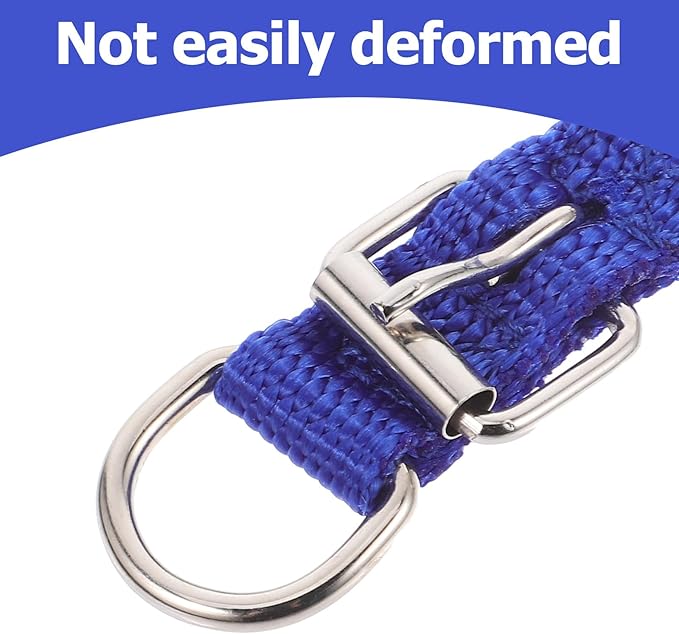 Adjustable Small Pet Collar with Alloy Buckle, Wear-Resistant Blue Foam Dog and Cat Neck Decor for Outdoor and Party Use