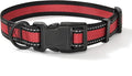 Mile High Life Dog Collar | Nylon Reflective Dog Collars | Light Weight Puppy Collars | Red Dog Collars for Small Dogs (Red, Small)