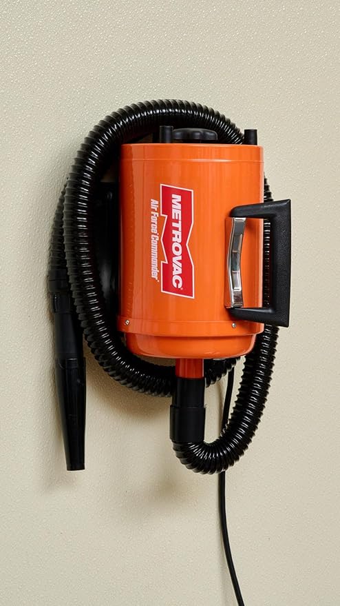METROVAC AFTD-3V: Air Force Commander Variable Speed Dryer - Orange | 4.0 HP | Professional Pet Grooming Blower | Made in USA