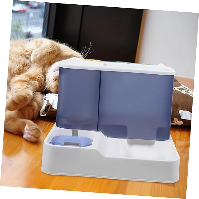 GANAZONO Automatic Pet Feeder Water Fountain Cat Dog Water Bowl Dispenser Easy Pet Drinking Supplies