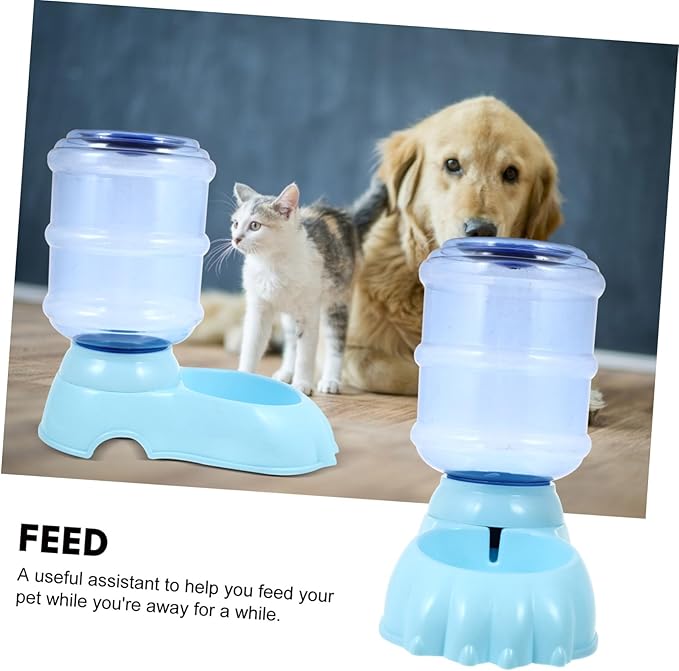 BESPORTBLE Automatic Pet Water Feeder for Dogs and Cats Durable Bowl with Smooth Surface Random Color Drinking Device for Easy Pet Hydration