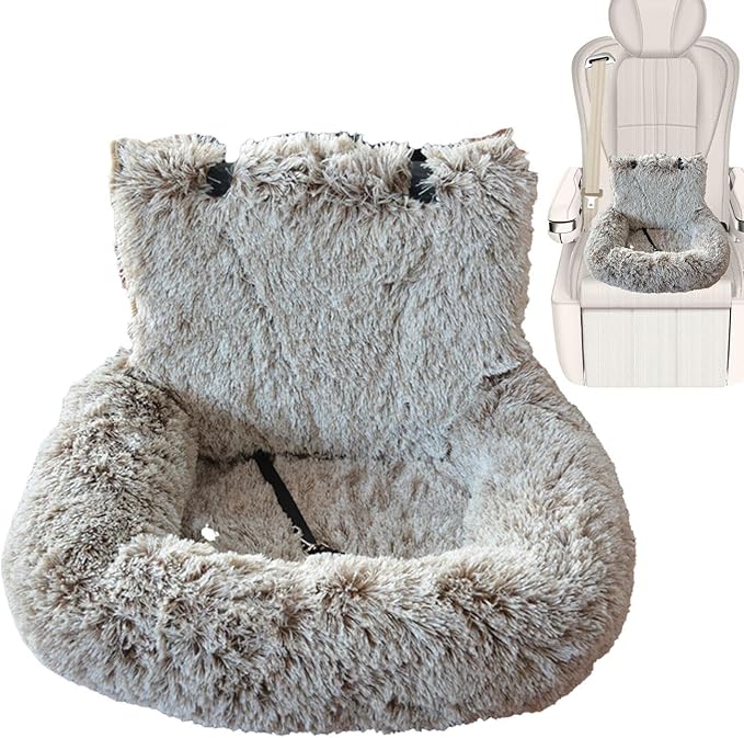 Dog Seat for Car | Soft Dog Car Seat Boosters | Non-Slip Travel Bed Pet Cushion for Traveling Camping Kitten Road Trip Daily Commuting Vet Visit Adventures