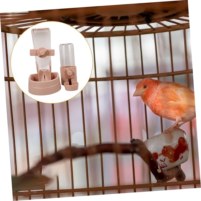 Pet Water Fountain Feeder Auto Dog Cat Feeder Dispenser for Cage Safe Material