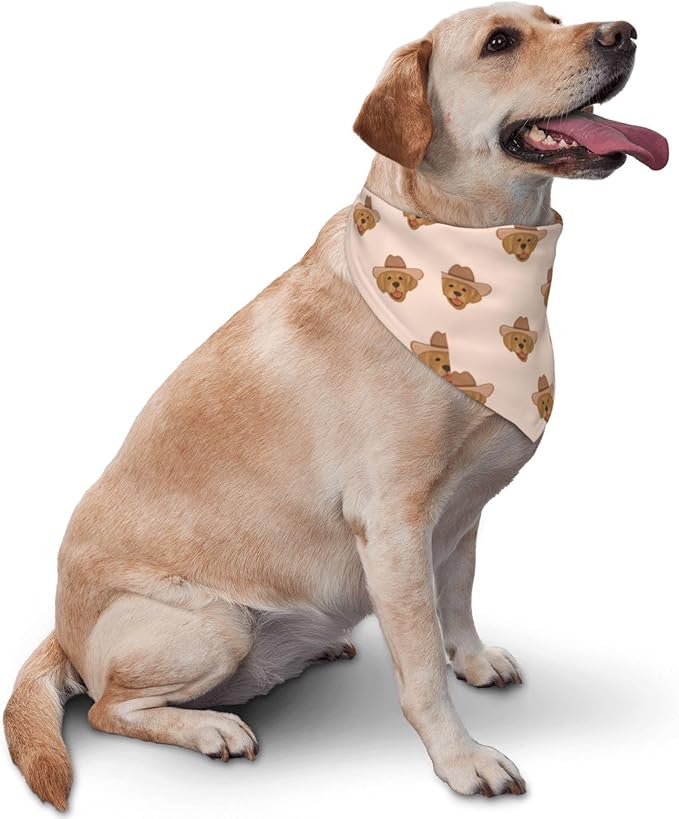 Western Dog Bandanas, Cartoon Cowboy Dog Scarf, Accessories Puppy Kitten Party Festival and Daily Wearing,West Cowboy Accessories Party Cosplay (Puppy)