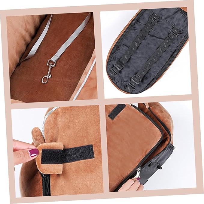 BESPORTBLE Dog Cushion Storage Pocket Pet Travel Car Comfortable Pet Dog Car Seats for Travel