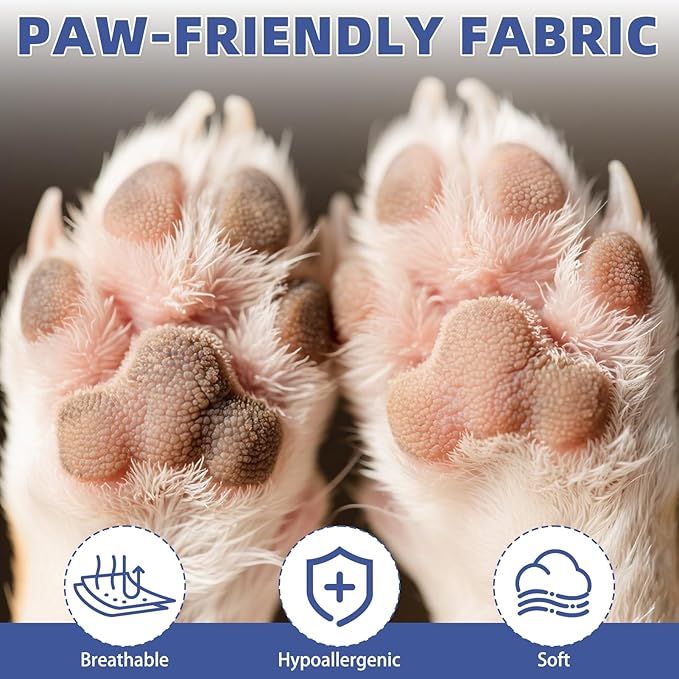 KOOLTAIL Dog Socks for Hot/Cold Pavement, Breathable & Warm Dog Socks to Prevent Licking Paws, Non Slip Pet Boots & Paw Protectors for Hardwood Floor,Grippy Shoes for Small Medium Large Senior Dogs