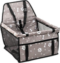 Portable Dog Booster Car Seat, Foldable Puppy Carseat with Storage Pocket, Comfortable Pet Travel Accessory, Durable Safety Carrier Organizer, Versatile Solution for Road Trip Long Driving Vet Visits