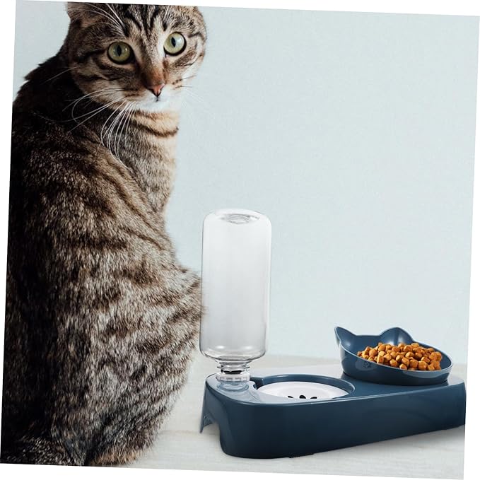 Practical Pet Drinking Bowl Elevated Cat Dog Feeder Bottle Easy to Clean Automatic Pet Food Dispenser