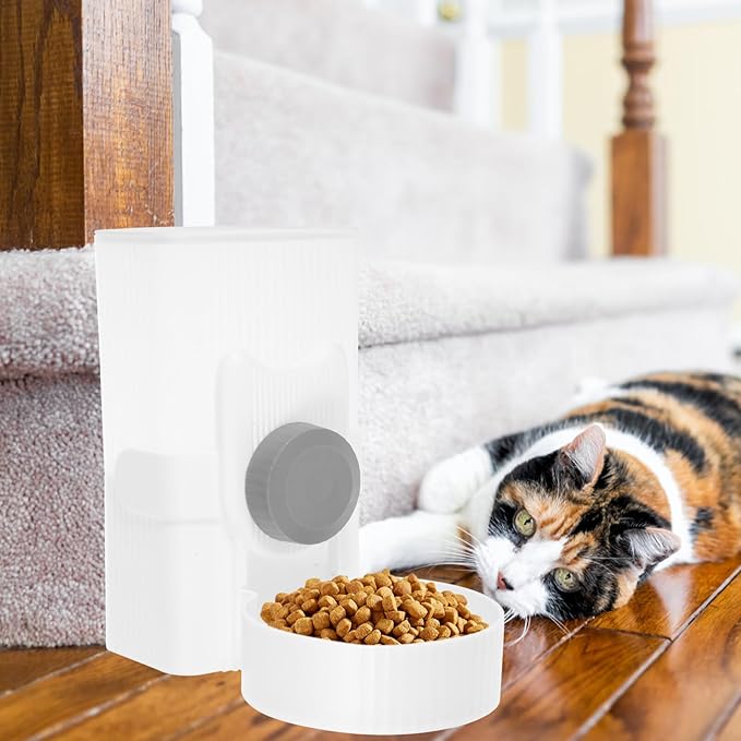 POPETPOP Automatic Pet Food Feeder Hanging Type Cat Dog Food Dispenser Pet Supply Easy Install Safe Design for Use