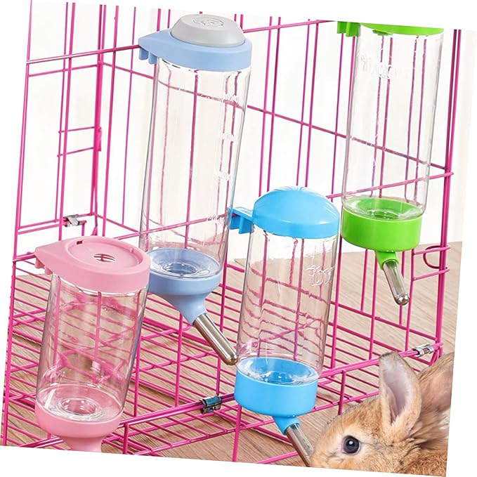 Mipcase 2pcs Automatic Pet Hanging Water Dispenser for Dogs Cats Capacity Design for Cleaning Refilling for Cages and Travel